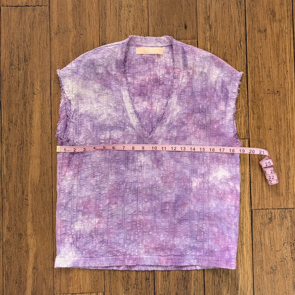 Women's Purple Tie-Dye Top